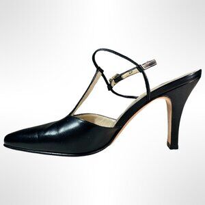 Ferragamo Black Slings, Size 5, very good condition